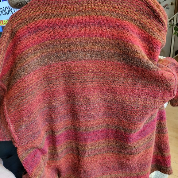 Oversized wool wrap sweater, XXL Bleyle noblesse. REVERSIBLE - Picture 9 of 11